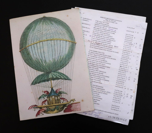 Air france menu ballon - air,