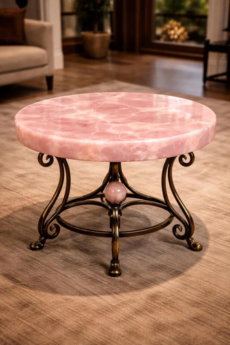 Rose quartz pink stone - 15",