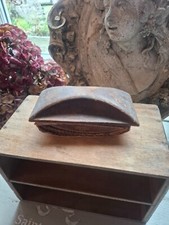 Tampon Buvard à bascule ancien en cuir a rénover