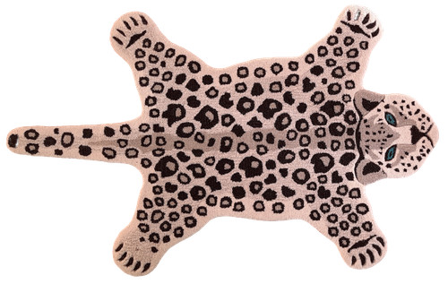 Tapis léopard 3x5 - pieds, fait