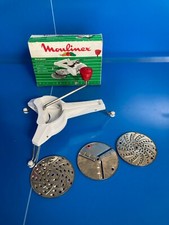 Ancien Mouli-Julienne Blanc Vintage Complet hachoir coupe Moulinex boite N°1