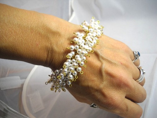 Vintage faux pearls - faux, &