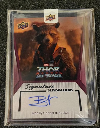 Carte autographe marvel rocket - carte,