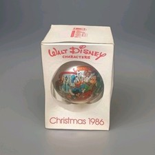 Boule De Noël Disney Collector Christmas 1986 Édition Limitée, Déco Noël Vintage