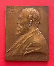 Belle plaque en bronze Frederic Desmons "Au sénateur F.Desmons. Ses amis"