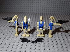 Custom minifig Star Wars compatible, Droïde de combat B1 bleus x4