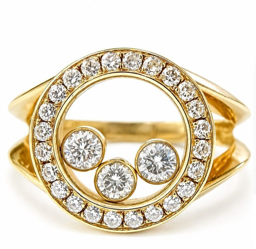 Bague ronde vintage chopard - bague,