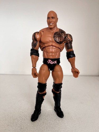 Wwe the rock mattel figurine - wwe,