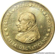 V0572 Vatican Papal 50 Cents Euros Essai Specimen Trial Benoît XVI 2006 UNC