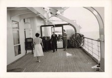 ANCIENNE PHOTO 1953 PAQUEBOT