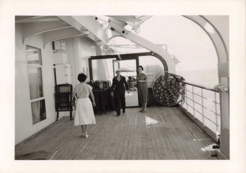 Ancienne photo 1953 paquebot - ancienne,