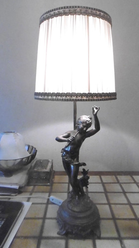 Lampe regule signée - lampe, regule.signée