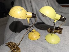 2 X Mid Century METEK Articulate Travel Vintage Retro Desk Lamp Table Light