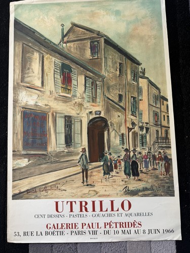 Utrillo affiche litho 1965 - utrillo,