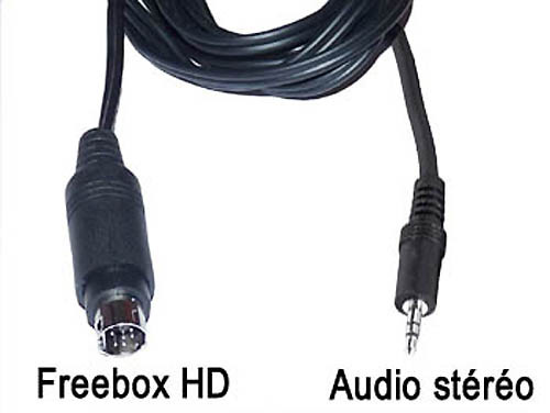 Cable audio stéréo mini din - audio,