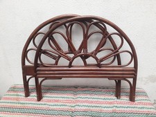 Vintage tete lit bois rotin - vintage,