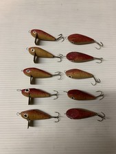 Lot Petits Poissons Bois,  Leurre Ancien De Pêche