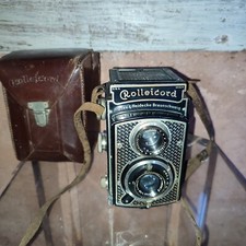 TLR Rolleicord Modèle 1 Art Déco avec Objectif Triotar 4.5/7.5cm Nr 1464910 Usé
