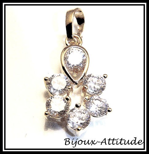 Pendentif rosine plaque 18k - plaque, or