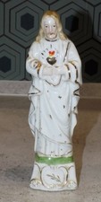 ANCIENNE STATUETTE EN PORCELAINE BISCUIT GERMANY 2626 CHRIST JESUS STATUE