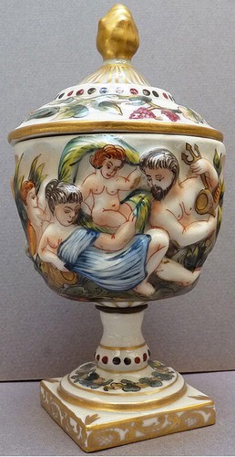 Coupe vase porcelaine 19e - coupe, en