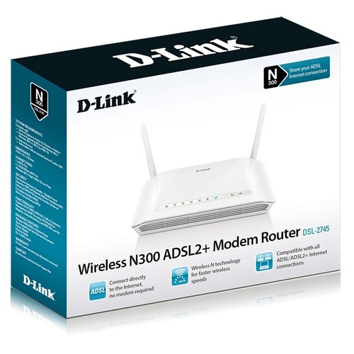 Routeur modem link dsl 2745 - modem, d-link