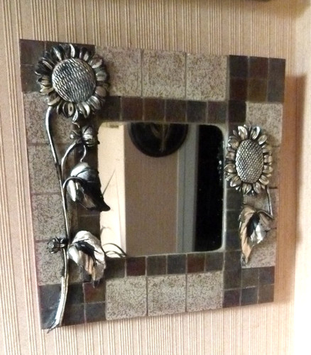 Ancien miroir céramique dlg - miroir,