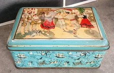 Vintage: ancienne jolie boîte tôle publicitaire Éditée Par ALSA Nancy   C45