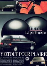 Catalogue Brochure Autobianchi Y10 Fila 1988 France