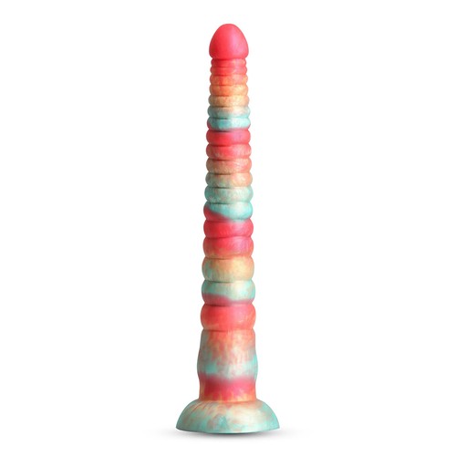 Gode ventouse silicone - en, red