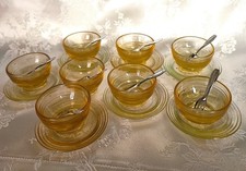 DINETTE EN VERRE 8 BOLS ET 7