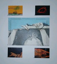 Jean Pierre Vielfaure : Technique Mixte Signée Datée 1978. Collage Encres Popart