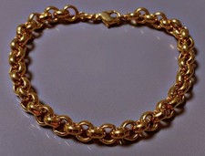 BRACELET plaqué or maille JASERON  Bracelet  gourmette or gold plated bracelet
