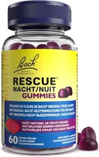 Calmant Naturel Fleur De Bach Nuit Gummies Fruit Rouge Adultes Enfants Des 3 Ans