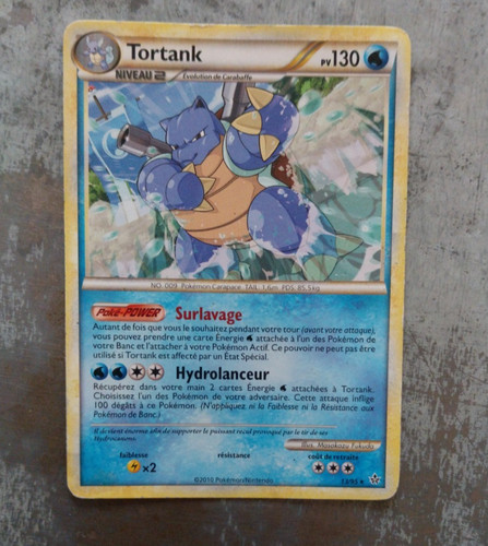 Carte pokémon tortank - carte,