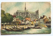 CPA Carte Postale 80 SOMME Amiens le marché sur l'eau Hortillons N°3060 B Barday