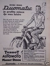 PUBLICITÉ 1960 MON CYCLOS DUOMATIC TERROT AUTOMOTO MAGNAT DEBON - ADVERTISING