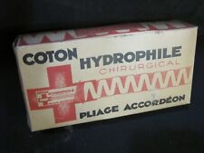 Ancienne boîte publicitaire pharmacie #58 - Déco Vintage - Coton Hydrophile