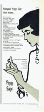 Publicité Advertising 097  1957  vernis ongles Peggy Sage par René Gruau