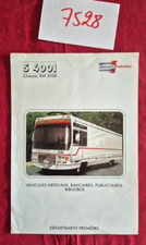 N°7528 / SOVAM S 4001 châssis RVI S130 / prospectus   1988