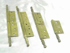 ANCIEN LOT CHARNIERES BRONZE FER FORGE MEUBLE PORTE GOND SERRURERIE PORTAIL