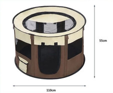 Parc pliable pour chiot, chien, chat et petits animaux - 110 x 110 x 55 cm