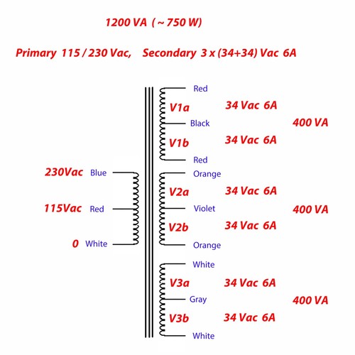 End audio transformer rotel - hi-end,