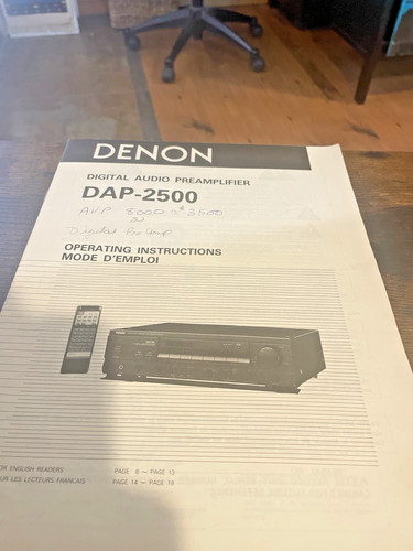 Owner manual denon dap - manual, /