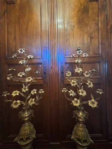 Paire grands candelabres - paire, de