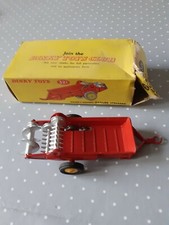 Dinky Toys Gb n°321 Massey Harris Manure spreader remorque épandeur fumier boîte