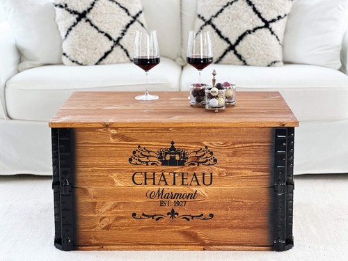Coffre table basse - coffre, bois