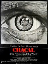 Edward Fox THE DAY OF THE JACKAL Fred Zinnemann 1973 FRENCH POSTER 47x63 A