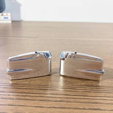 Lot de 2 briquets  vintage chromés – Design moderniste 1950