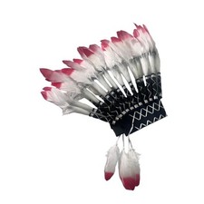 Coiffe Indienne En Plumes Artificielles Pour Déguisement D'Halloween